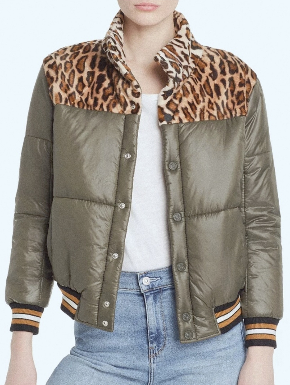 Mother The Puff Fur Puffer Jacket